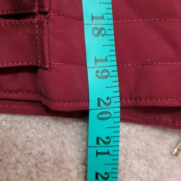 CLUB MONACO burgundy lightweight moto jacket. Size small - Picture 11 of 11